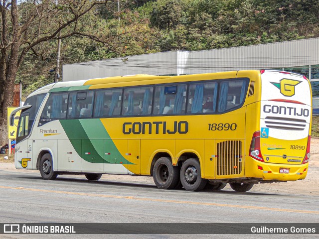 Empresa Gontijo de Transportes 18890 na cidade de Conselheiro Lafaiete, Minas Gerais, Brasil, por Guilherme Gomes. ID da foto: 10205417.