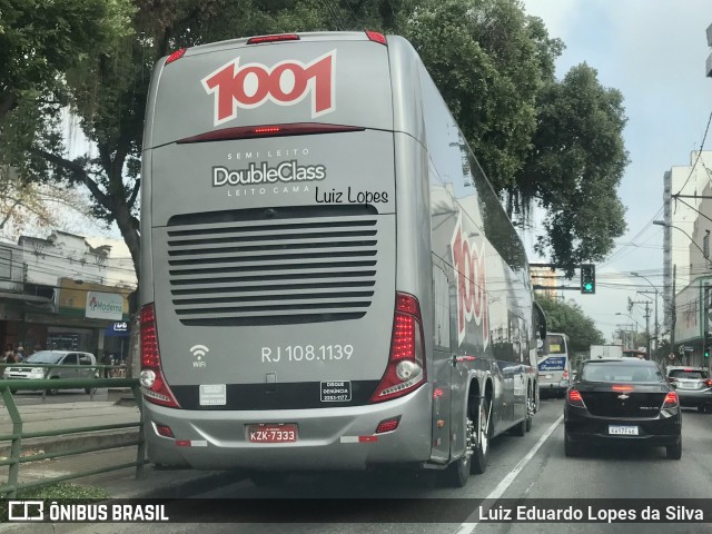 Auto Viação 1001 RJ 108.1139 na cidade de Niterói, Rio de Janeiro, Brasil, por Luiz Eduardo Lopes da Silva. ID da foto: 10205017.