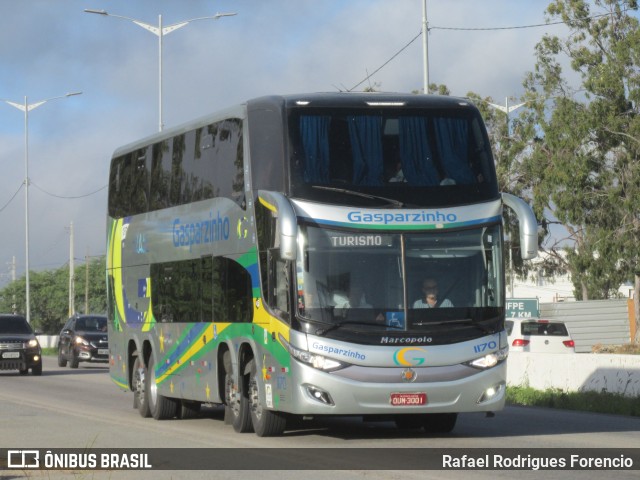 Gasparzinho Turismo 1170 na cidade de Caruaru, Pernambuco, Brasil, por Rafael Rodrigues Forencio. ID da foto: 10204905.