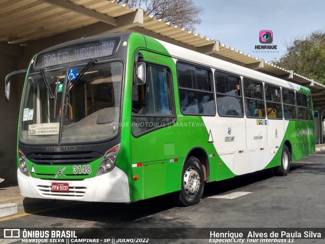 VB Transportes e Turismo 3148 na cidade de Campinas, São Paulo, Brasil, por Henrique Alves de Paula Silva. Número da foto: #10205169.