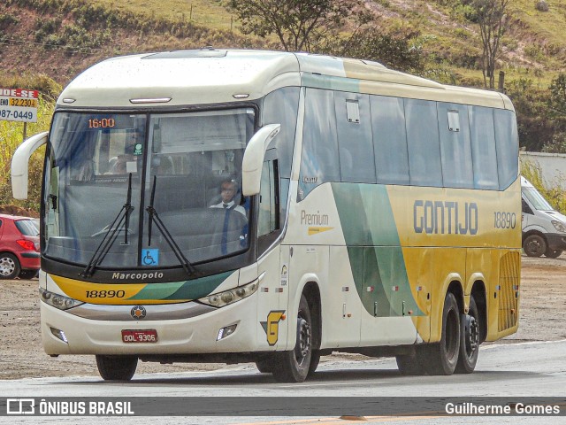 Empresa Gontijo de Transportes 18890 na cidade de Conselheiro Lafaiete, Minas Gerais, Brasil, por Guilherme Gomes. ID da foto: 10205416.