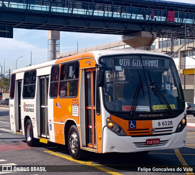 Alfa Rodobus > CooperAlfa 8 6328 na cidade de São Paulo, São Paulo, Brasil, por Felipe Goncalves do Vale. Número da foto: #10204794.