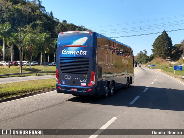 Viação Cometa 14301 na cidade de Barra do Piraí, Rio de Janeiro, Brasil, por Danilo  Ribeiro. Número da foto: #10208513.