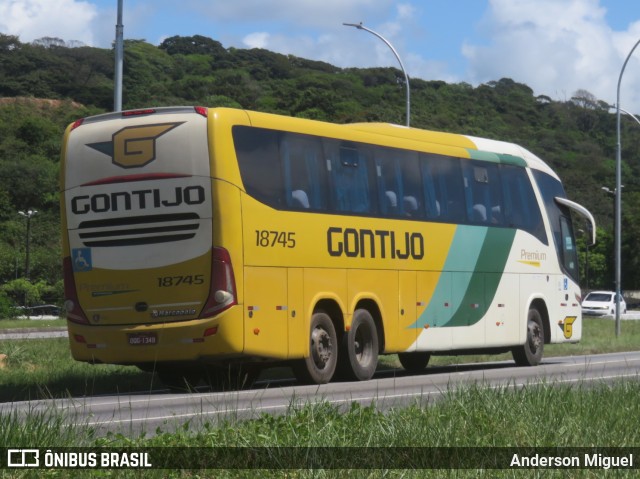 Empresa Gontijo de Transportes 18745 na cidade de Recife, Pernambuco, Brasil, por Anderson Miguel. ID da foto: 10207966.