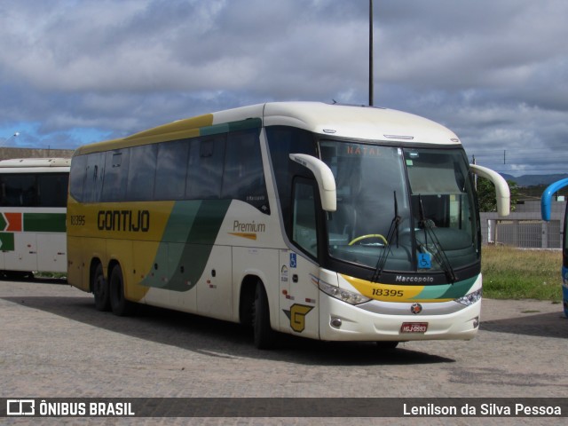 Empresa Gontijo de Transportes 18395 na cidade de Caruaru, Pernambuco, Brasil, por Lenilson da Silva Pessoa. ID da foto: 10208294.