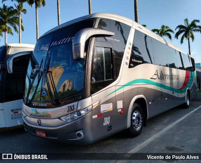 Alternativa Transportadora Turística 593 na cidade de Aparecida, São Paulo, Brasil, por Vicente de Paulo Alves. ID da foto: 10205551.