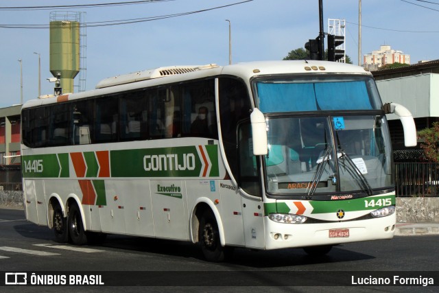 Empresa Gontijo de Transportes 14415 na cidade de Belo Horizonte, Minas Gerais, Brasil, por Luciano Formiga. ID da foto: 10208391.