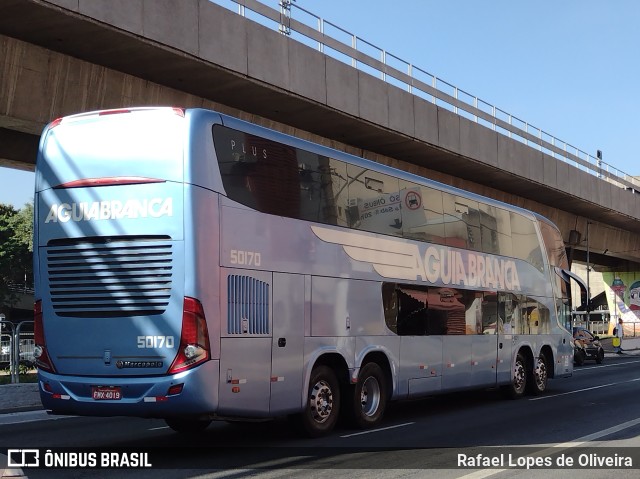 Viação Águia Branca 50170 na cidade de São Paulo, São Paulo, Brasil, por Rafael Lopes de Oliveira. ID da foto: 10206071.