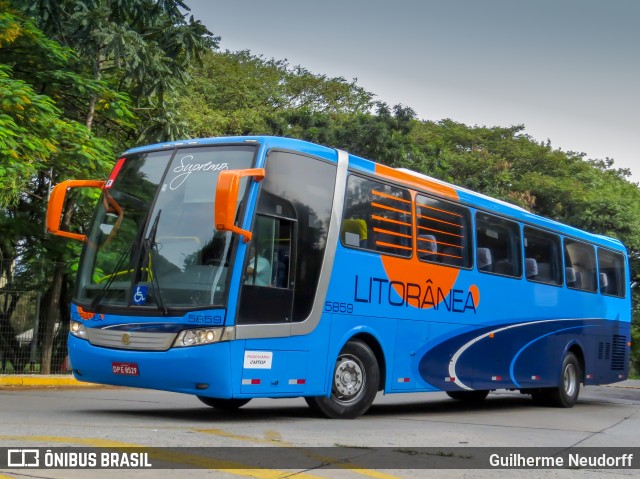 Litorânea Transportes Coletivos 5859 na cidade de São Paulo, São Paulo, Brasil, por Guilherme Neudorff. ID da foto: 10210215.