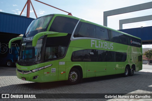 FlixBus Transporte e Tecnologia do Brasil 421413 na cidade de Resende, Rio de Janeiro, Brasil, por Gabriel Nunes de Carvalho. Número da foto: #10208834.