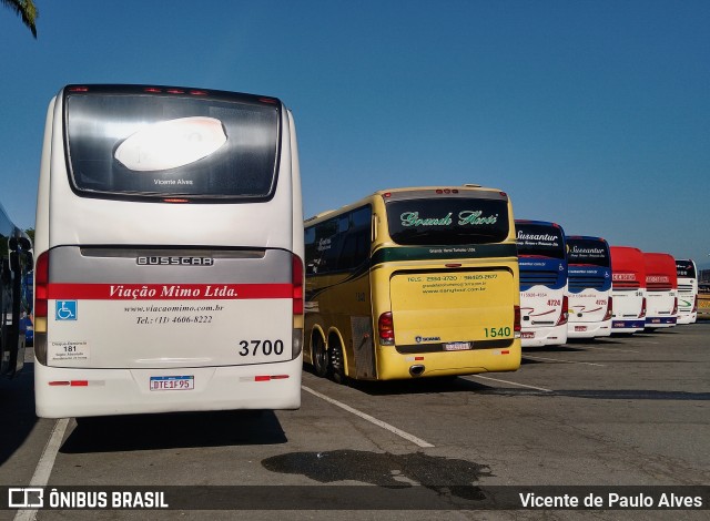 Viação Mimo 3700 na cidade de Aparecida, São Paulo, Brasil, por Vicente de Paulo Alves. Número da foto: #10210740.