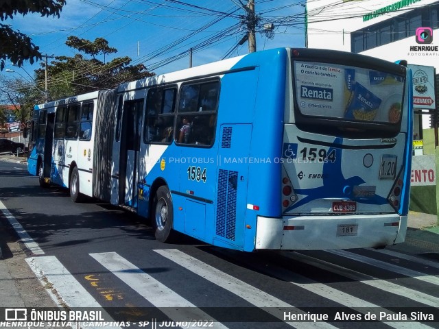 VB Transportes e Turismo 1594 na cidade de Campinas, São Paulo, Brasil, por Henrique Alves de Paula Silva. Número da foto: #10209021.