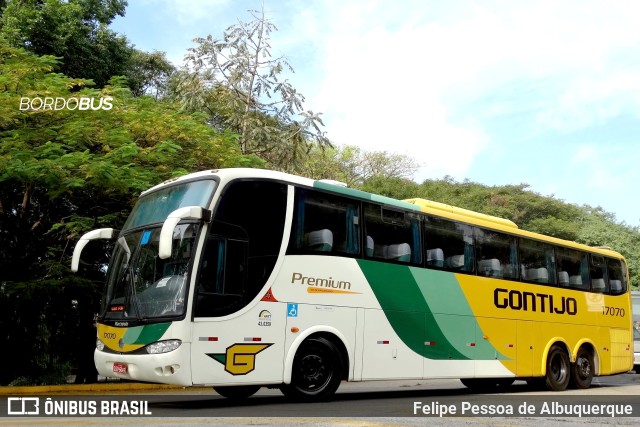 Empresa Gontijo de Transportes 17070 na cidade de São Paulo, São Paulo, Brasil, por Felipe Pessoa de Albuquerque. ID da foto: 10211660.