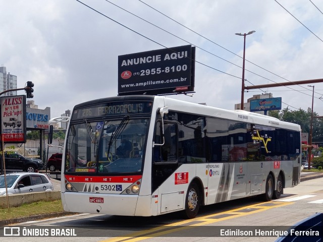 Next Mobilidade - ABC Sistema de Transporte 5302 na cidade de São Bernardo do Campo, São Paulo, Brasil, por Edinilson Henrique Ferreira. ID da foto: 10211087.