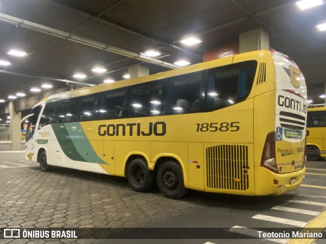 Empresa Gontijo de Transportes 18585 na cidade de Belo Horizonte, Minas Gerais, Brasil, por Teotonio Mariano. ID da foto: 10212923.