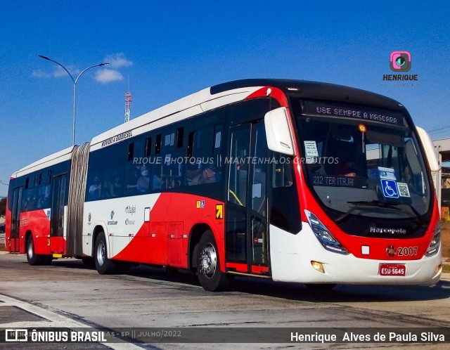 Itajaí Transportes Coletivos 2007 na cidade de Campinas, São Paulo, Brasil, por Henrique Alves de Paula Silva. ID da foto: 10209027.