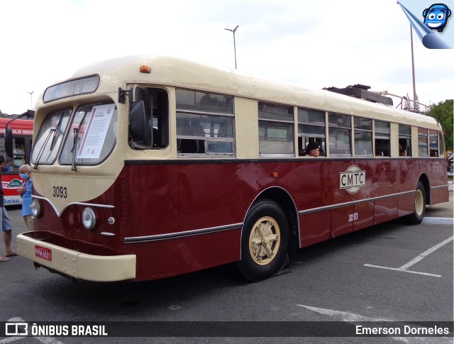 CMTC - Companhia Municipal de Transportes Coletivos 3093 na cidade de São Paulo, São Paulo, Brasil, por Emerson Dorneles. ID da foto: 10209134.