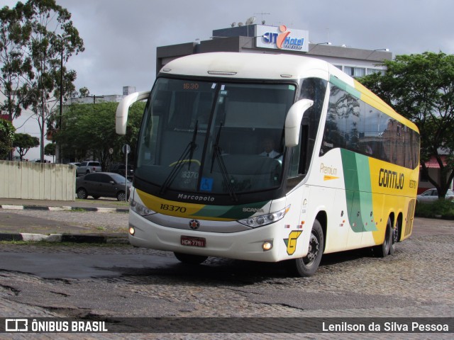 Empresa Gontijo de Transportes 18370 na cidade de Caruaru, Pernambuco, Brasil, por Lenilson da Silva Pessoa. ID da foto: 10209802.