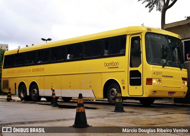 Viação Itapemirim 41017 na cidade de São Paulo, São Paulo, Brasil, por Márcio Douglas Ribeiro Venino. ID da foto: 10212829.