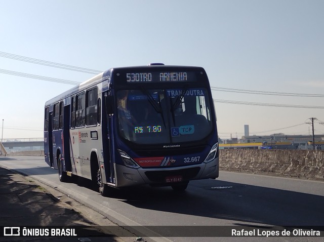 Viação Transdutra 32.667 na cidade de Guarulhos, São Paulo, Brasil, por Rafael Lopes de Oliveira. Número da foto: #10211475.