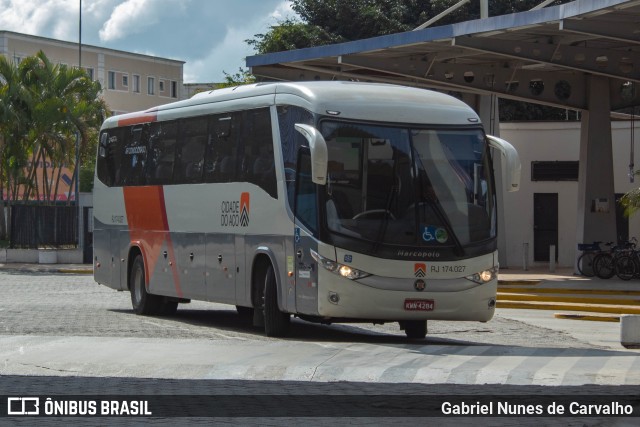 Viação Cidade do Aço RJ 174.027 na cidade de Resende, Rio de Janeiro, Brasil, por Gabriel Nunes de Carvalho. Número da foto: #10209402.