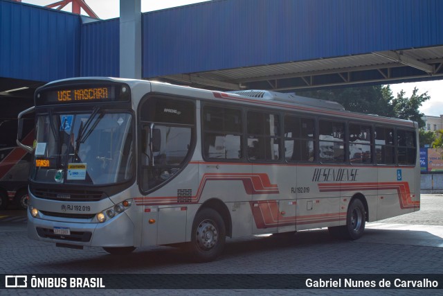 Viação Resendense RJ 192.019 na cidade de Resende, Rio de Janeiro, Brasil, por Gabriel Nunes de Carvalho. Número da foto: #10213856.