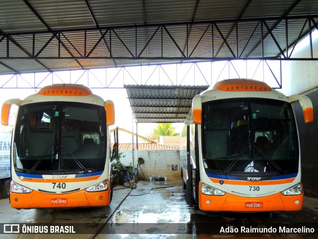 Viação Sertaneja 730 na cidade de Unaí, Minas Gerais, Brasil, por Adão Raimundo Marcelino. Número da foto: #10216542.