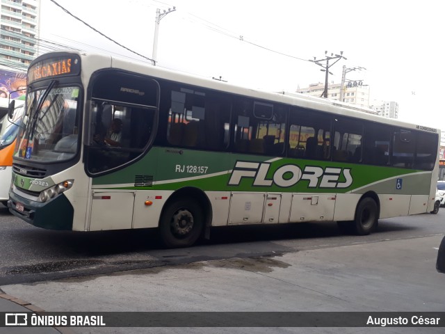 Transportes Flores RJ 128.157 na cidade de Nova Iguaçu, Rio de Janeiro, Brasil, por Augusto César. Número da foto: #10213221.