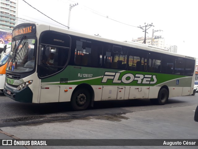 Transportes Flores RJ 128.157 na cidade de Nova Iguaçu, Rio de Janeiro, Brasil, por Augusto César. ID da foto: 10213221.