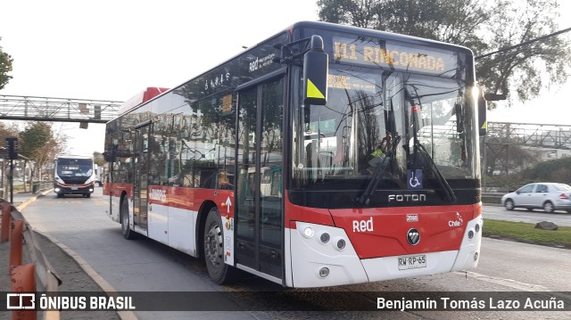 Buses Vule 2080 na cidade de Maipú, Santiago, Metropolitana de Santiago, Chile, por Benjamín Tomás Lazo Acuña. Número da foto: #10215438.