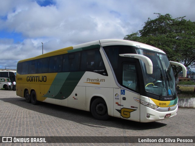 Empresa Gontijo de Transportes 18395 na cidade de Caruaru, Pernambuco, Brasil, por Lenilson da Silva Pessoa. ID da foto: 10213741.