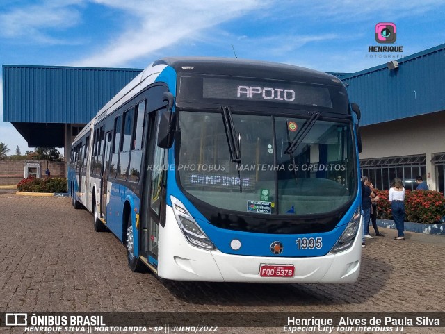 VB Transportes e Turismo 1995 na cidade de Hortolândia, São Paulo, Brasil, por Henrique Alves de Paula Silva. Número da foto: #10213947.