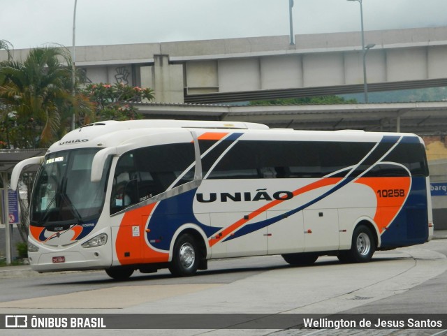 Expresso União 10258 na cidade de Rio de Janeiro, Rio de Janeiro, Brasil, por Wellington de Jesus Santos. Número da foto: #10214894.