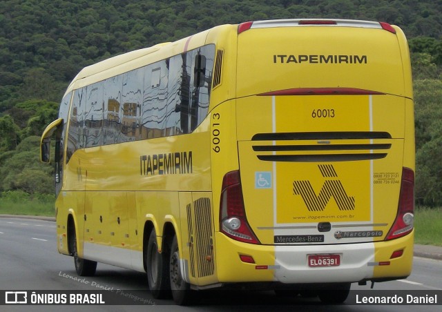 Viação Itapemirim 60013 na cidade de Juiz de Fora, Minas Gerais, Brasil, por Leonardo Daniel. ID da foto: 10214966.