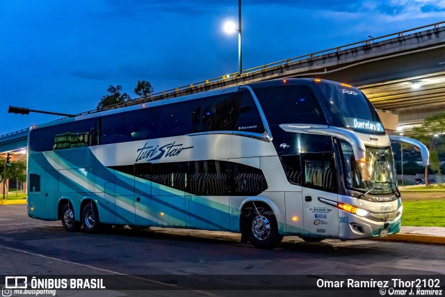 Turistar 3062 na cidade de Morelia, Michoacán, México, por Omar Ramírez Thor2102. Número da foto: #10214485.