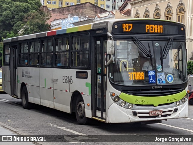 Viação Nossa Senhora de Lourdes B58145 na cidade de Rio de Janeiro, Rio de Janeiro, Brasil, por Jorge Gonçalves. Número da foto: #10213598.