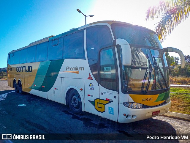 Empresa Gontijo de Transportes 14495 na cidade de Diamantina, Minas Gerais, Brasil, por Pedro Henrique VM. ID da foto: 10217637.