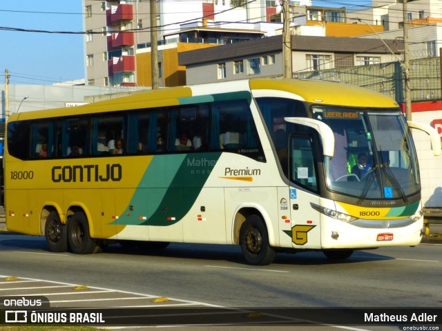 Empresa Gontijo de Transportes 18000 na cidade de Belo Horizonte, Minas Gerais, Brasil, por Matheus Adler. ID da foto: 10218254.