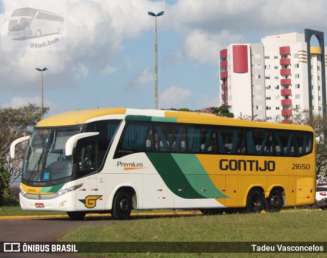 Empresa Gontijo de Transportes 21650 na cidade de Cascavel, Paraná, Brasil, por Tadeu Vasconcelos. ID da foto: 10218393.