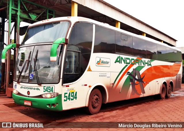 Empresa de Transportes Andorinha 5494 na cidade de Corumbá, Mato Grosso do Sul, Brasil, por Márcio Douglas Ribeiro Venino. ID da foto: 10219795.