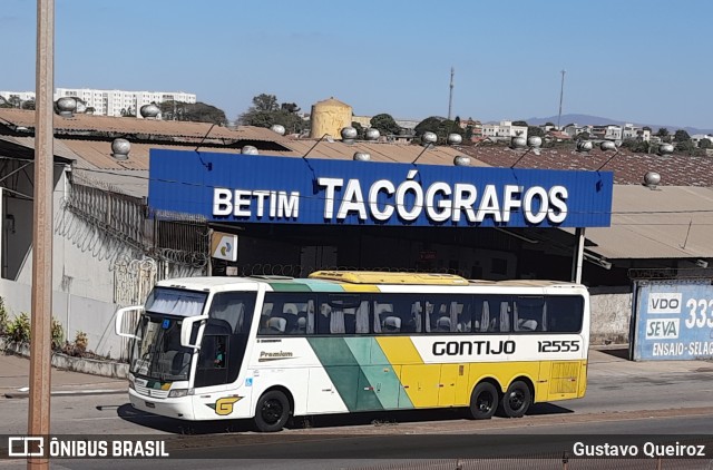 Empresa Gontijo de Transportes 12555 na cidade de Betim, Minas Gerais, Brasil, por Gustavo Queiroz. ID da foto: 10217524.