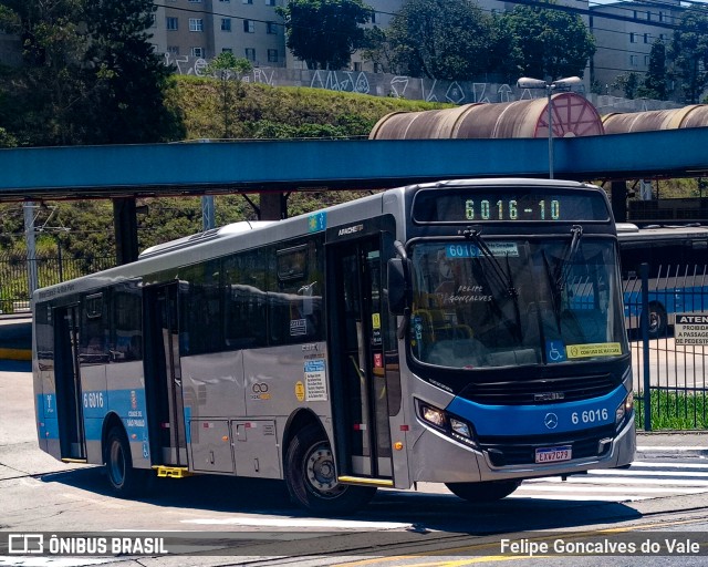 Transwolff Transportes e Turismo 6 6016 na cidade de São Paulo, São Paulo, Brasil, por Felipe Goncalves do Vale. Número da foto: #10218698.