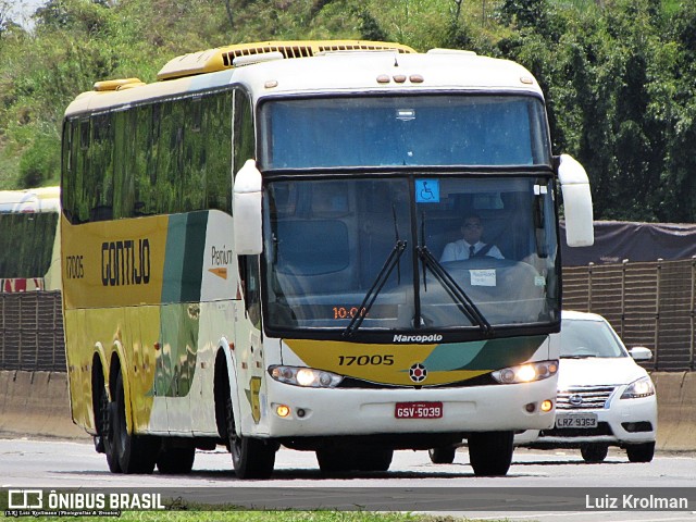 Empresa Gontijo de Transportes 17005 na cidade de Aparecida, São Paulo, Brasil, por Luiz Krolman. ID da foto: 10217642.