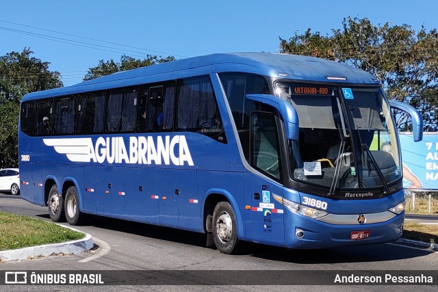 Viação Águia Branca 31880 na cidade de Campos dos Goytacazes, Rio de Janeiro, Brasil, por Anderson Pessanha. Número da foto: #10218595.