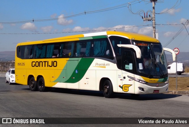 Empresa Gontijo de Transportes 19535 na cidade de Betim, Minas Gerais, Brasil, por Vicente de Paulo Alves. ID da foto: 10217994.