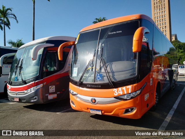 Ônibus Particulares 3417 na cidade de Aparecida, São Paulo, Brasil, por Vicente de Paulo Alves. Número da foto: #10220694.