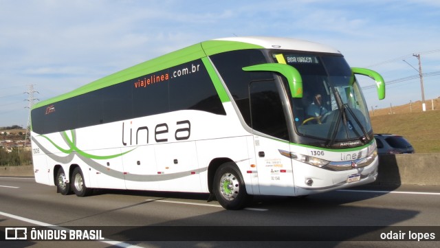 Linea Transportes e Turismo Ltda. 1306 na cidade de Caçapava, São Paulo, Brasil, por odair lopes. ID da foto: 10222558.