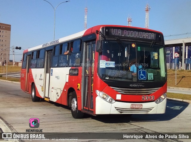 Expresso CampiBus 2313 na cidade de Campinas, São Paulo, Brasil, por Henrique Alves de Paula Silva. Número da foto: #10220352.