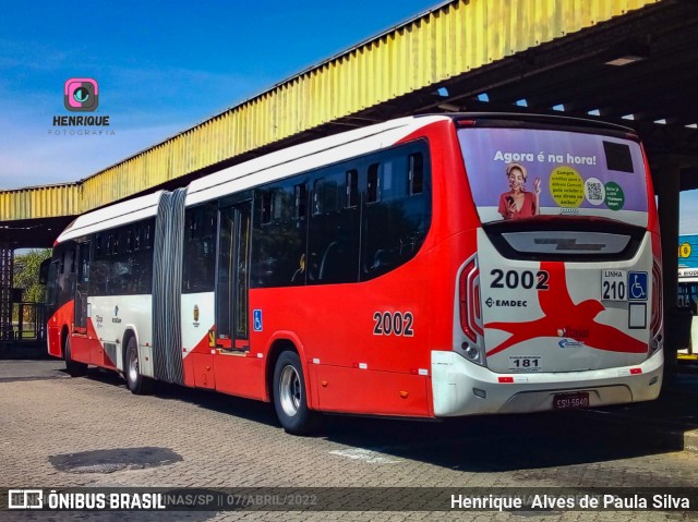 Itajaí Transportes Coletivos 2002 na cidade de Campinas, São Paulo, Brasil, por Henrique Alves de Paula Silva. ID da foto: 10220344.