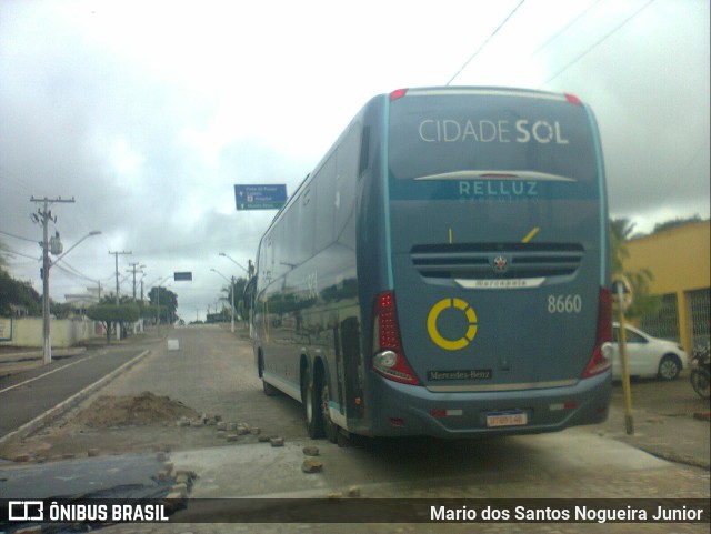 Viação Cidade Sol 8660 na cidade de Piritiba, Bahia, Brasil, por Mario dos Santos Nogueira Junior. Número da foto: #10222042.